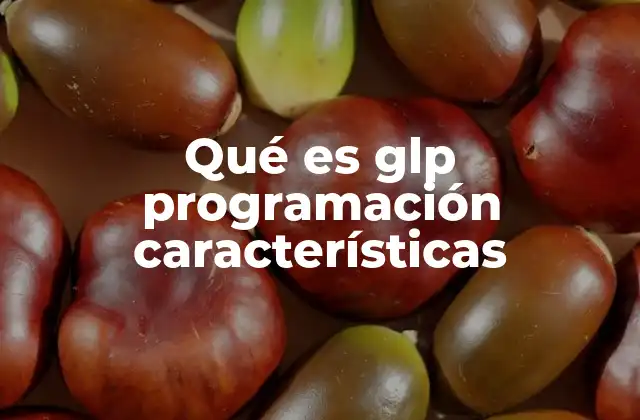 Qué es Glp Programación Características 2 Aplicaciones prácticas de la programación GLP en la industria
