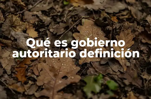 Características de un régimen autoritario