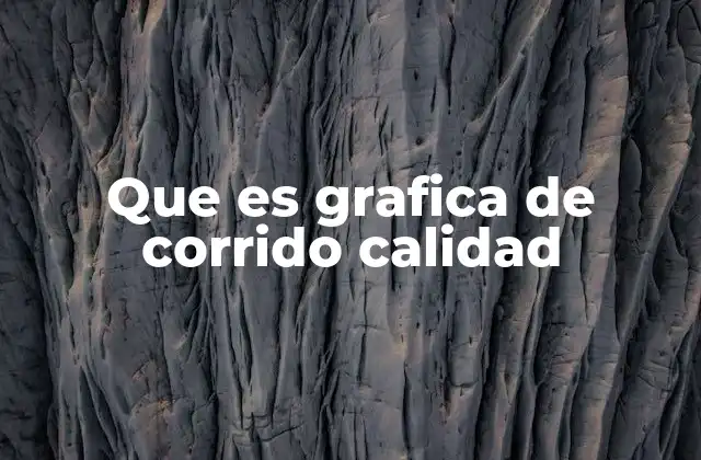 Uso de gráficas de corrida en el control de procesos