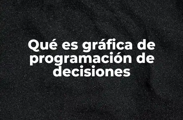 Qué es Gráfica de Programación de Decisiones