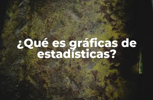 ¿qué es Gráficas de Estadísticas?