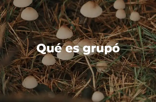 Qué es Grupó