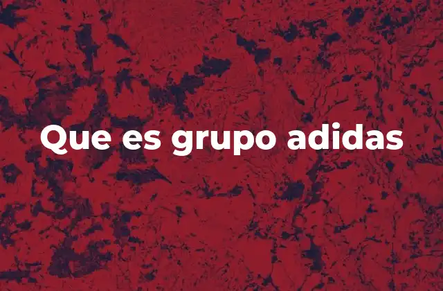 Que es Grupo Adidas