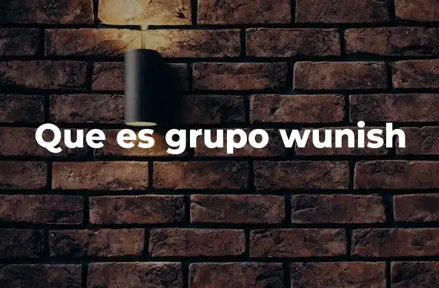 Que es Grupo Wunish