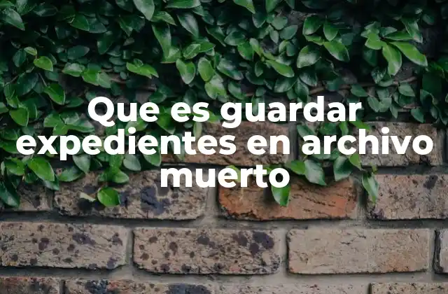 La importancia de organizar documentos fuera del área de trabajo principal