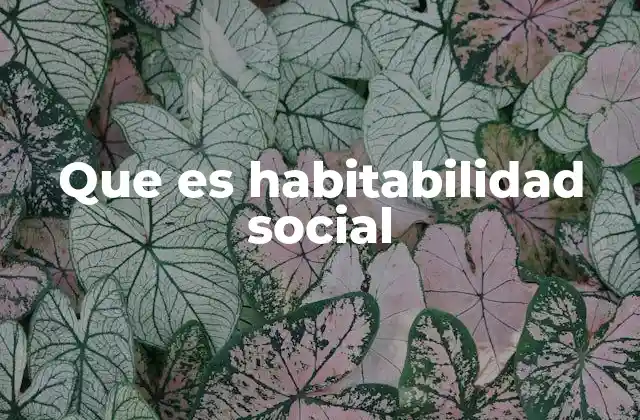 Que es Habitabilidad Social 2 La importancia de las habilidades interpersonales en la vida cotidiana