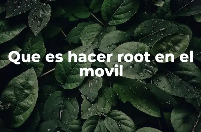 Que es Hacer Root en el Movil