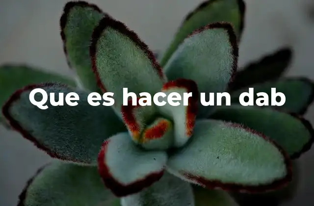 Que es Hacer un Dab