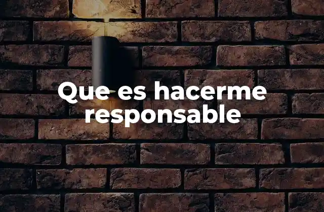 La responsabilidad como actitud transformadora