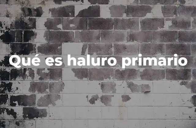 Qué es Haluro Primario