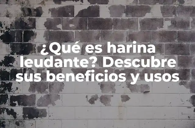 ¿qué es Harina Leudante? Descubre Sus Beneficios y Usos