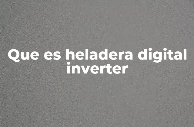 Que es Heladera Digital Inverter 2 Cómo funciona una heladera digital inverter