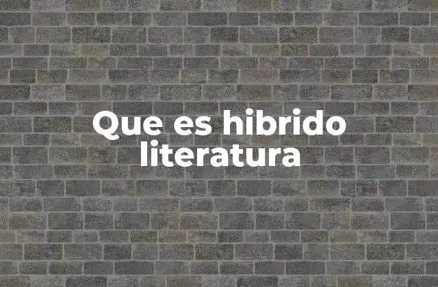 La fusión de géneros en la literatura contemporánea