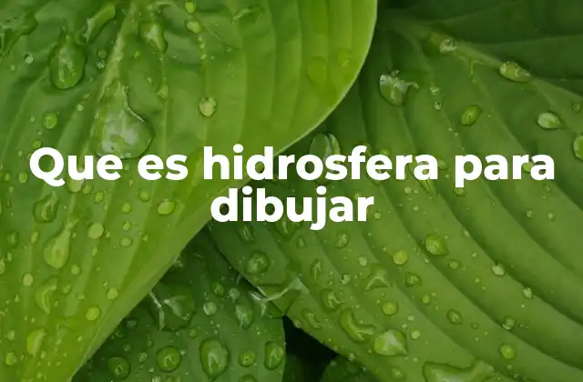 Que es Hidrosfera para Dibujar 2 Representando el agua en la Tierra sin mencionar la palabra clave