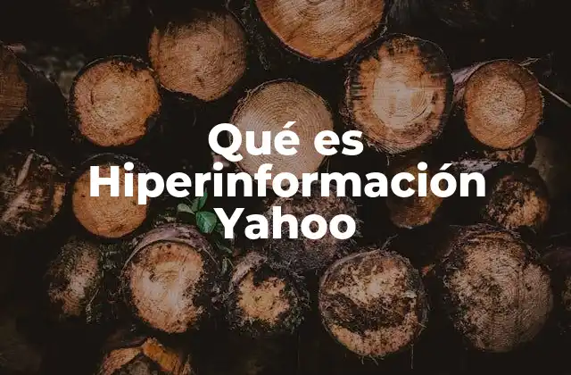 Qué es Hiperinformación Yahoo 2 El impacto de la hiperinformación en el comportamiento de los usuarios