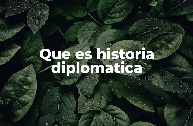 El rol de la diplomacia en la historia