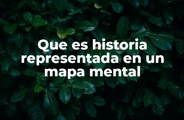 Que es Historia Representada en un Mapa Mental