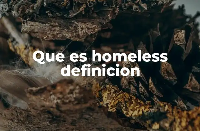 La realidad detrás de quienes no tienen un hogar