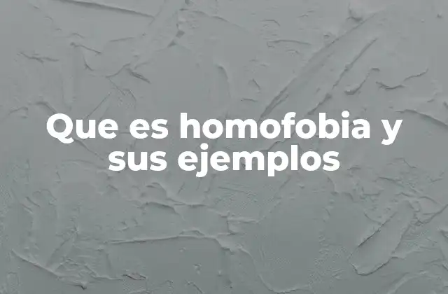 El impacto social y emocional de la homofobia