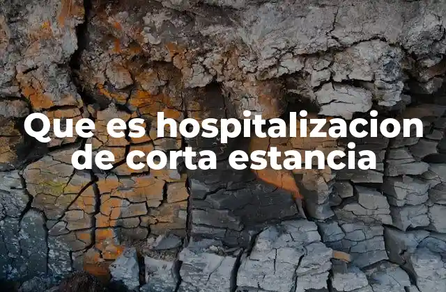 La importancia de la hospitalización breve en el sistema sanitario