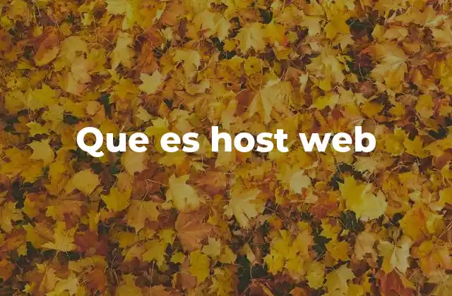 Que es Host Web 2 Cómo funciona el host web y qué servicios incluye