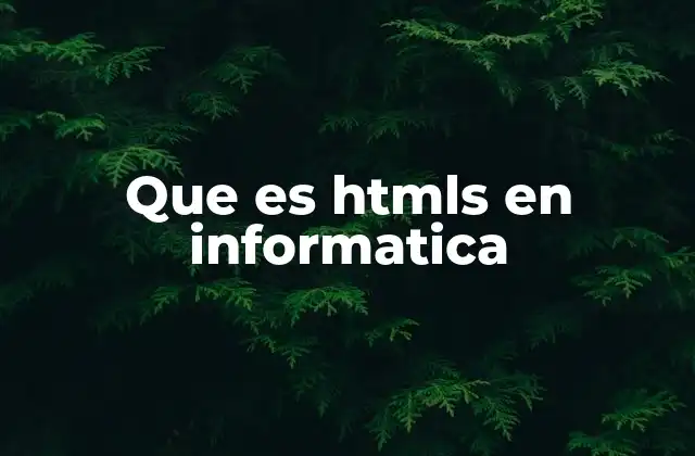 Que es Htmls en Informatica 2 La importancia de HTML en el desarrollo web