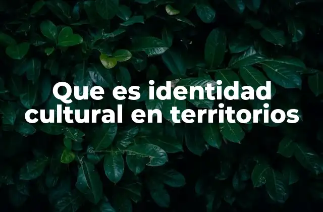 La relación entre cultura y lugar