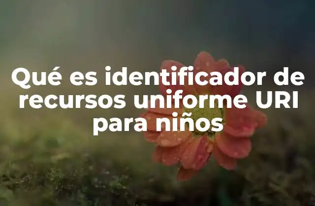 Qué es Identificador de Recursos Uniforme Uri para Niños
