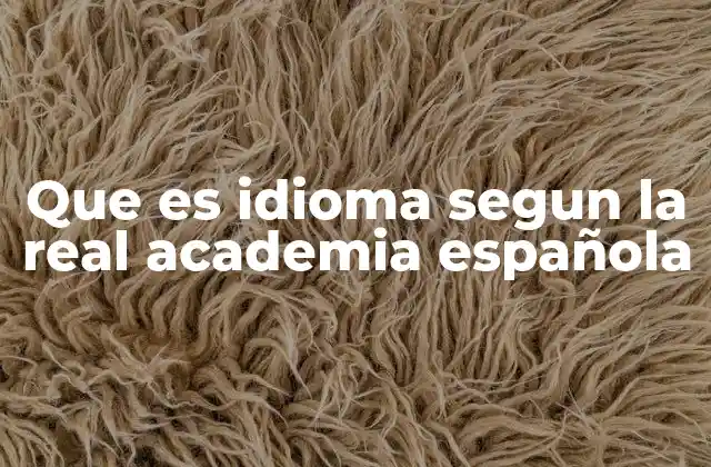 Que es Idioma Segun la Real Academia Española 2 El idioma como reflejo de la identidad cultural
