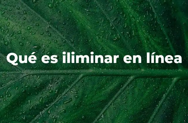 Qué es Iliminar en Línea
