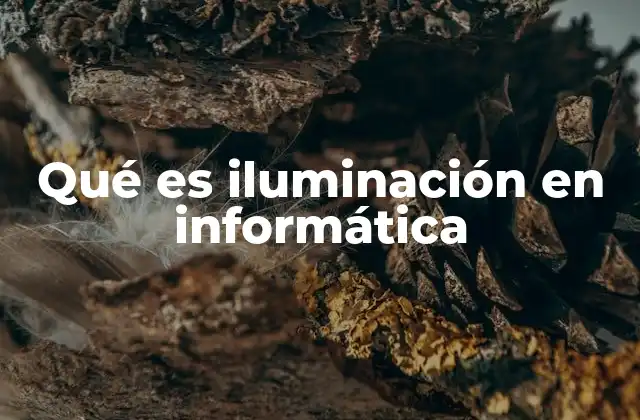 Qué es Iluminación en Informática