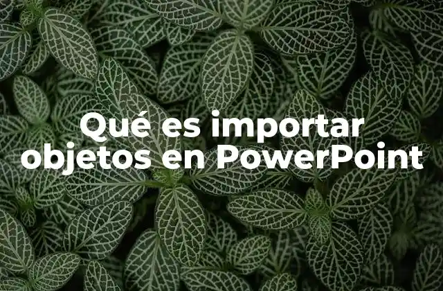 Qué es Importar Objetos en Powerpoint 2 Mejorando la cohesión de tus presentaciones mediante objetos integrados