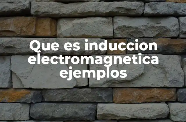 Que es Induccion Electromagnetica Ejemplos