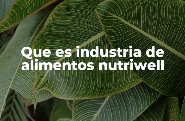 Que es Industria de Alimentos Nutriwell 2 El impacto de la industria de alimentos Nutriwell en el mercado alimentario