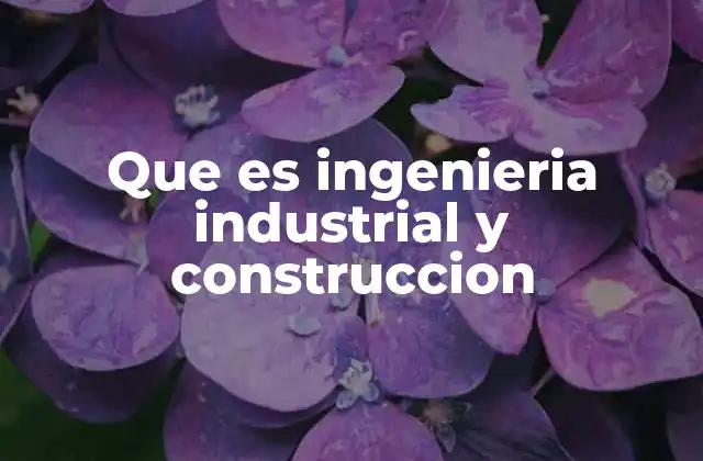 Que es Ingenieria Industrial y Construccion 2 La intersección entre tecnología y gestión en el desarrollo de proyectos