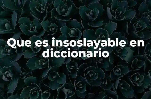 Que es Insoslayable en Diccionario 2 La importancia del adjetivo en el lenguaje formal