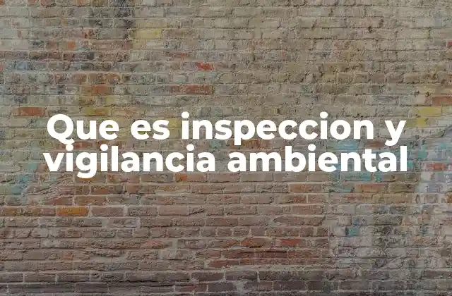 El rol de la inspección ambiental en la gestión sostenible