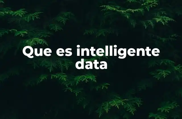 Que es Intelligente Data 2 El poder de los datos procesados en el entorno digital