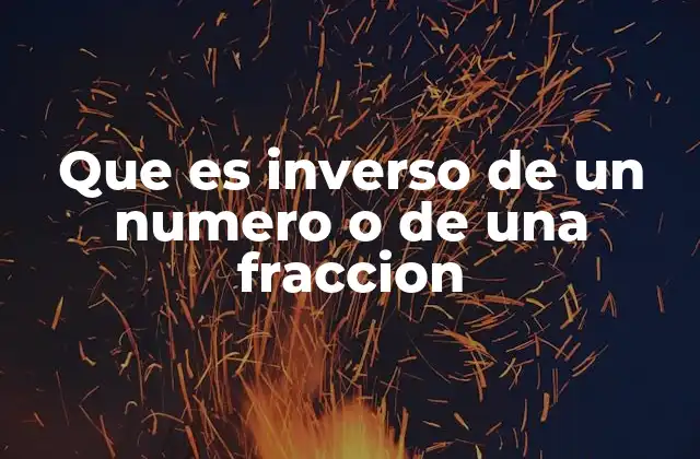 Que es Inverso de un Numero o de una Fraccion 2 El inverso en la historia de las matemáticas