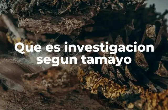 Que es Investigacion Segun Tamayo