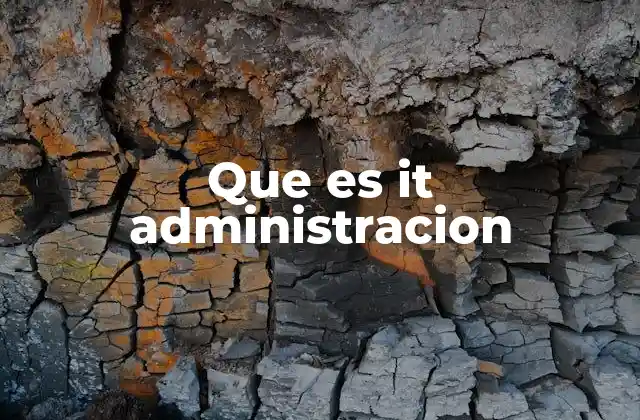 Que es It Administracion