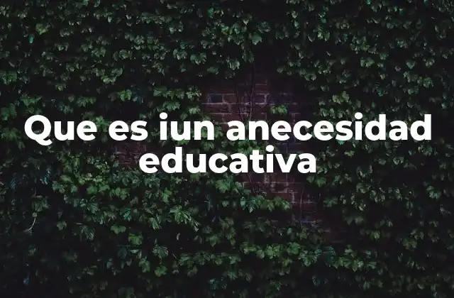 Cómo identificar una necesidad educativa