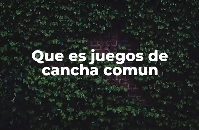 El rol social de los juegos de cancha en la comunidad