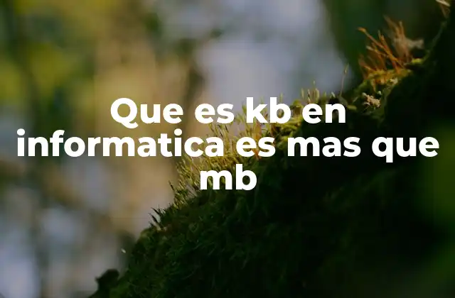 Que es Kb en Informatica es mas que Mb 2 La jerarquía de unidades de almacenamiento digital
