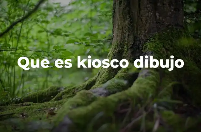 Que es Kiosco Dibujo