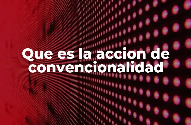 Que es la Accion de Convencionalidad