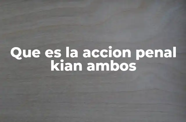 Que es la Accion Penal Kian Ambos 2 La acción penal en el contexto del sistema judicial