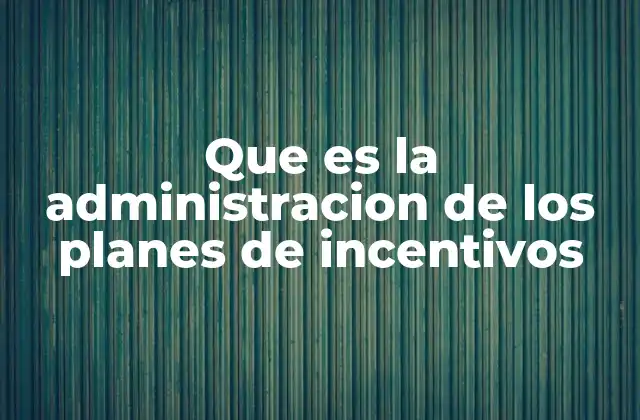 Que es la Administracion de los Planes de Incentivos 2 La importancia de los incentivos en la gestión del talento