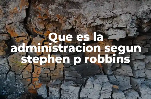 La visión de Stephen P. Robbins sobre el rol del administrador