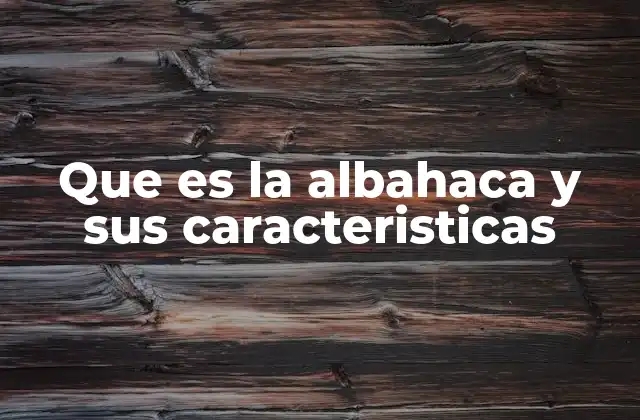 Que es la Albahaca y Sus Caracteristicas